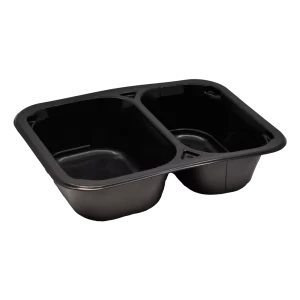Caserolă Termosudabilă Neagră 187x137xH45 2Comp (284) 90buc/set