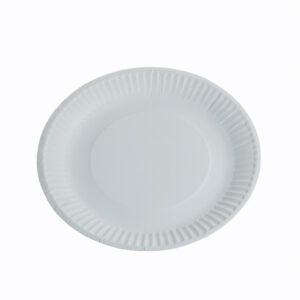 Farfurii D150 mm Safir, carton +PE, alb, 25 buc, 40 set/bax