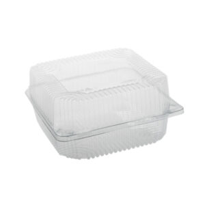 Caserole 1400 cc patrate cu capac atasat IT-251, ,PET transparent,140X140 mm,50 buc,13 set/bax