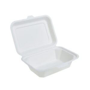 Meniuri Bio Necompartimente 185×135 mm B204, trestie de zahar , alb,50 buc,10 set/bax