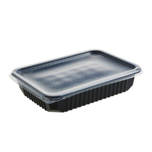 Capace pentru Caserole meniu 500/750/1000 cc, PP , transparent,140×188 mm,50 buc,12 set/bax