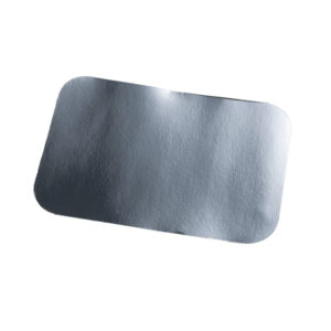 Capace pentru Forme copt 901L  206X135 mm, carton laminat, argintiu+alb,100 buc/set,10 set/bax