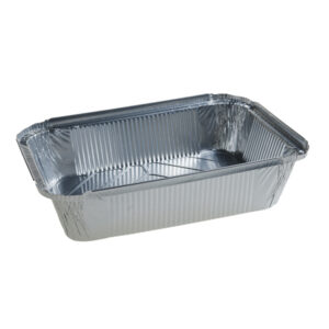 Tavi copt dreptunghiulare 164L 240X170 mm/2000 cc,aluminiu,argintiu,100 buc/set, 6 set/bax