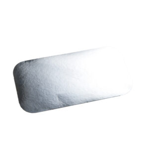Capace pentru Forme copt 816L  244×125 mm, carton laminat, argintiu+alb,100 buc/set,10 set/bax