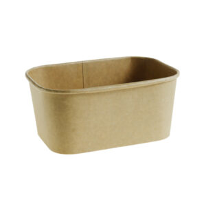 Cutii meniu 1000 ml  JH-R-1000B, carton, kraft,168×120 mm, 50 buc,6 set/bax