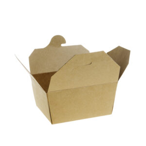 Meniuri cu 4 clapete 800 cc  JH-D-001, carton, kraft,132×104 mm, 50 buc,4 set/bax