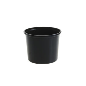 Boluri pentru supa 13 oz, PP negru D101 mm,50 buc,  20 set/bax