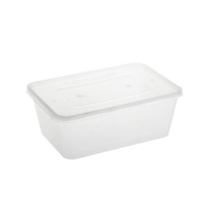 Caserole meniu 1000 cc ,PP, transparent + Capac PP ,transaprent ,132×180 mm,50 buc, 10set/bax