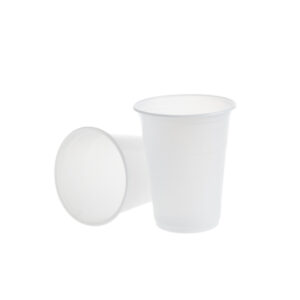 Pahare 200 cc PP Safir, albe , D70 mm, h85 mm , 100buc, 30 set/bax