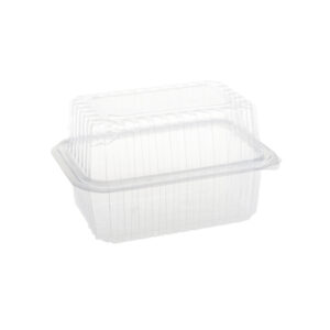 Caserole 500 cc cu capac inalt FT108 F500, PET,transparent, 75×120 mm,100 buc,10 se/bax