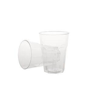 Pahare Cristal RD.350  350 ml, PS, transparent,D82 mm , h105 mm, 20buc,25 set/bax