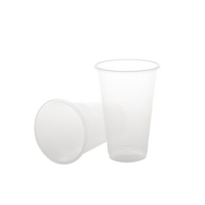 Pahare 330 cc PP Safir,transparente, D80 mm,h120 mm, 50 buc,40set/bax