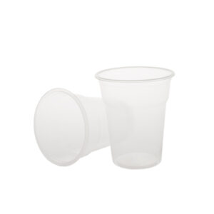 Pahare 300 cc PP FRAPPE,transparente, D94 mm,h110 mm, 50 buc,20set/bax